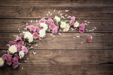 halloween pumpkins with candles on wooden tableの写真素材