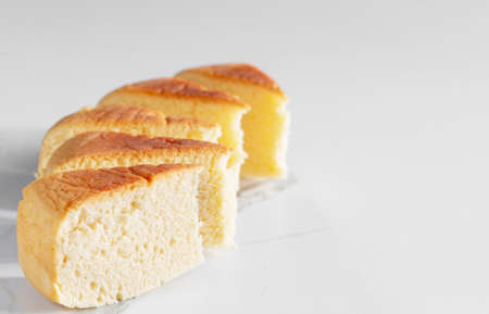 homemade pie on plate on white tableの写真素材