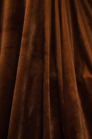 dark background of classic velvet curtainの写真素材