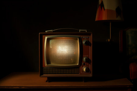 50s tv vintage interior designの素材