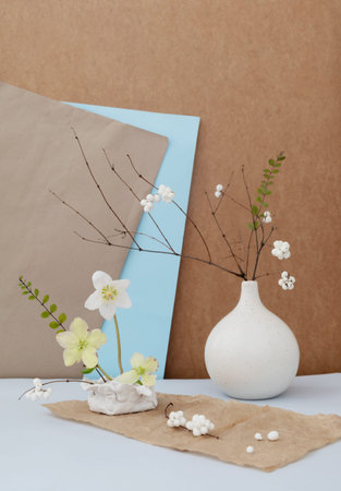 still life with flowers