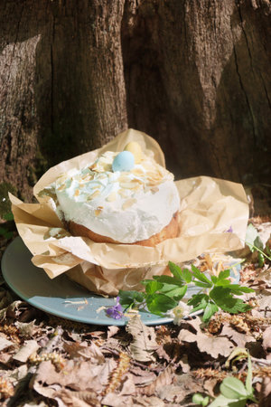 easter cakes in sunlight outdoor