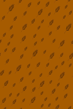 Simple floral seamless pattern with boho minimalist style.