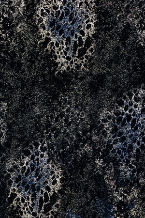 Embossed, velvety background with a large abstract spot pattern. A black base is complemented by...