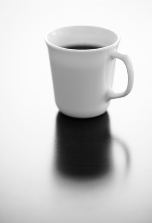 Single cup of black coffeeの写真素材