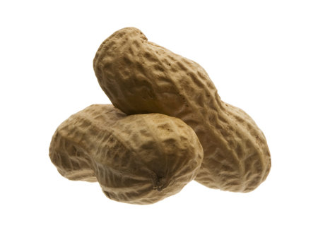 Peanuts isolated on white background
