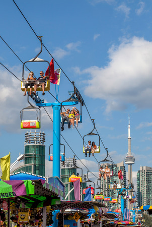 TORONTO, CANADA - AUGUST 17, 2014, Community event at The Ex, Canadian National Exhibition (CNE) のeditorial素材
