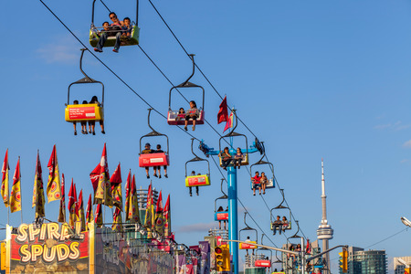 TORONTO, CANADA - AUGUST 17, 2014, Community event at The Ex, Canadian National Exhibition (CNE) のeditorial素材