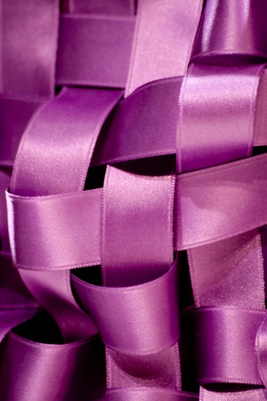Purple ribbonの写真素材