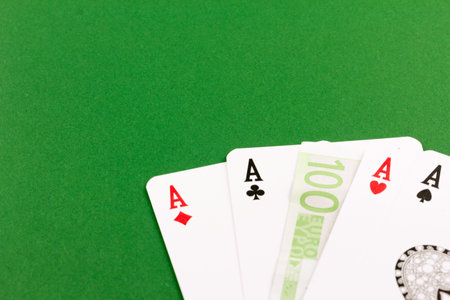 Gamble poker four aces euro money 