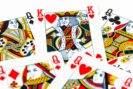 Polygamy metaphor - King surrounded by queensのeditorial素材