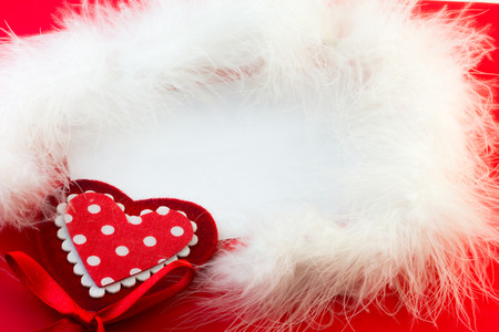 Heart and feather - Valentineの写真素材