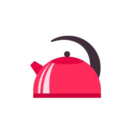 Kettle icon in flat style vector illustrationのイラスト素材