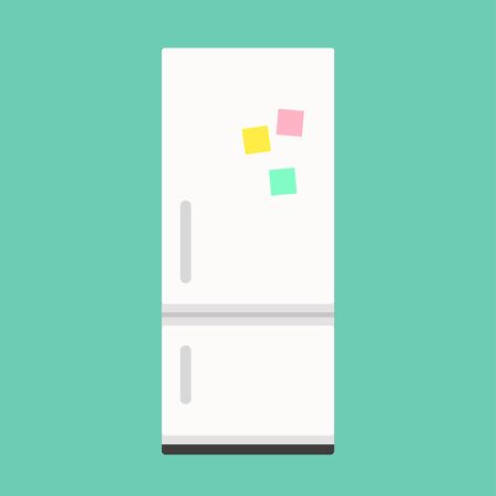 Fridge icon in flat style vector illustrationのイラスト素材