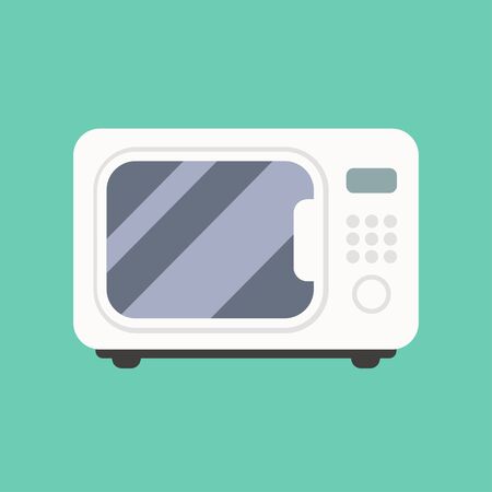 Microwave icon in flat style vector illustrationのイラスト素材