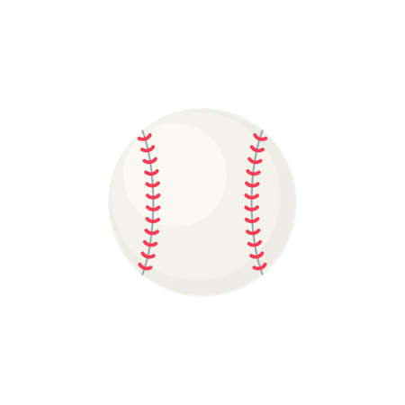 Baseball ball in flat style vector illustrationのイラスト素材