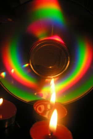 candle in the nightの写真素材