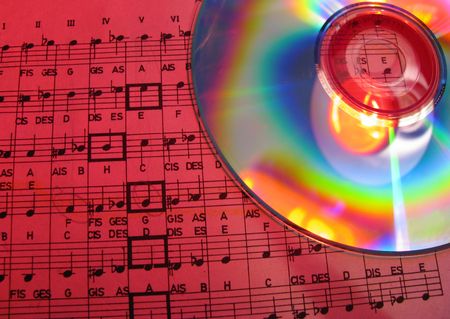 notes written on cdの写真素材