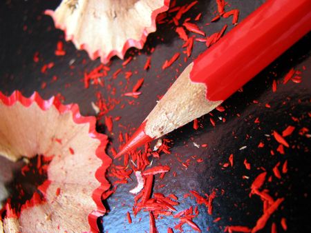 red pencilの写真素材