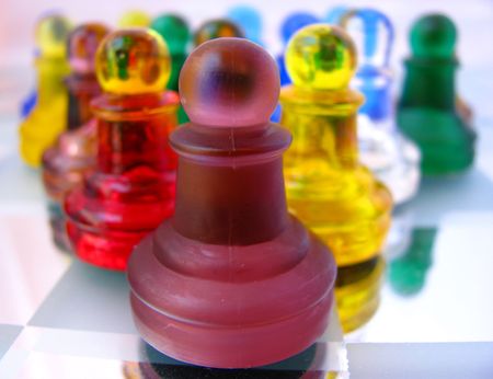 chess in the colorの写真素材