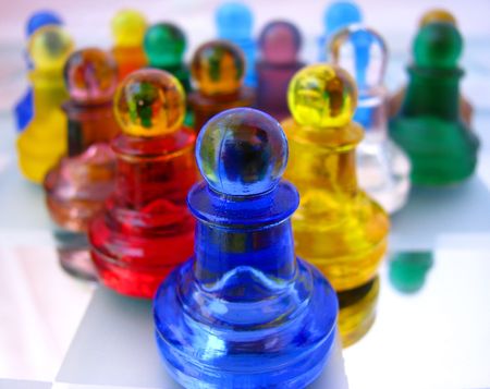 chess in the colorの写真素材