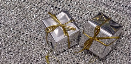 silver giftsの写真素材