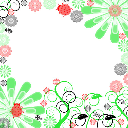 floral backgroundのイラスト素材