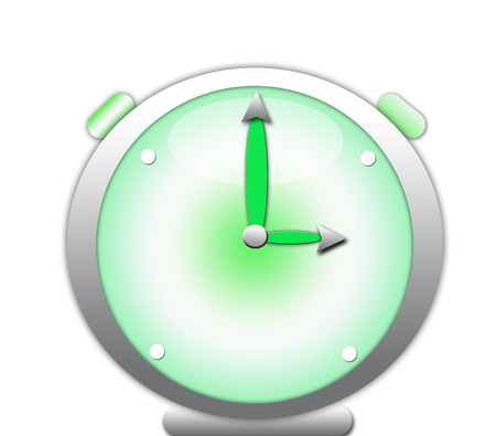 green clockのイラスト素材