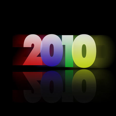 happy new 2010 yearのイラスト素材