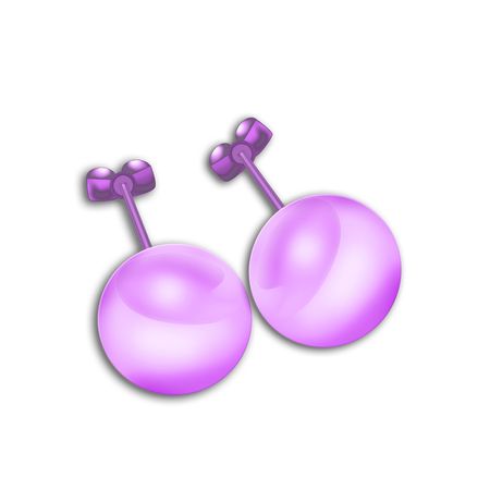 Pearl earrings の写真素材