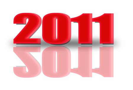 marry christmas and happy new 2011 year の写真素材