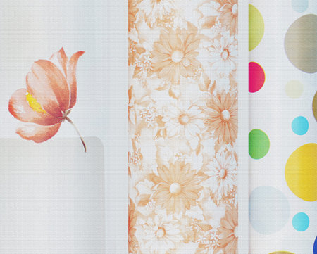 abstract background with flower shapes 