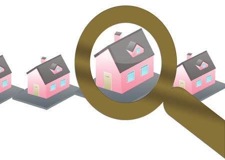 Searching for a new home conceptの写真素材