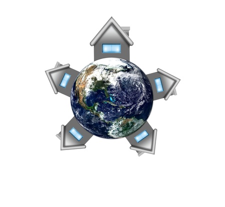 Earth Day Concept Green Eco, Earth Elements の写真素材