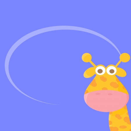cute giraffe cartoonの写真素材