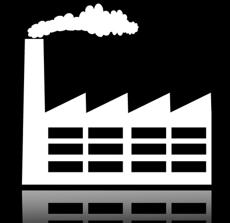 Industrial building factory and power plants iconの写真素材