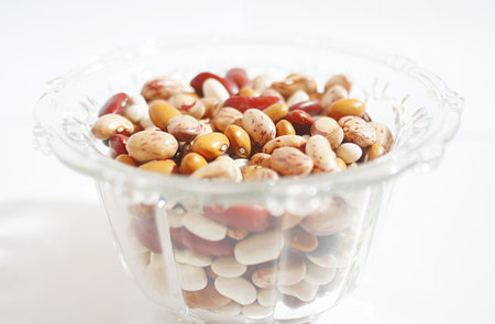 raw colorful beansの写真素材