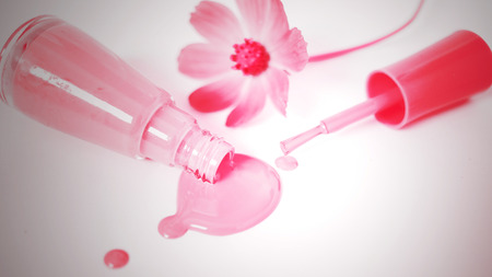 Isolated Nail Polish Spilling の写真素材