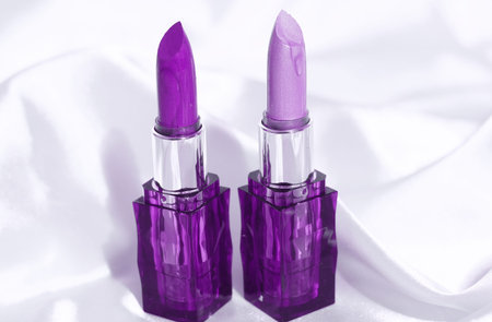 two lipstick isolatedの写真素材