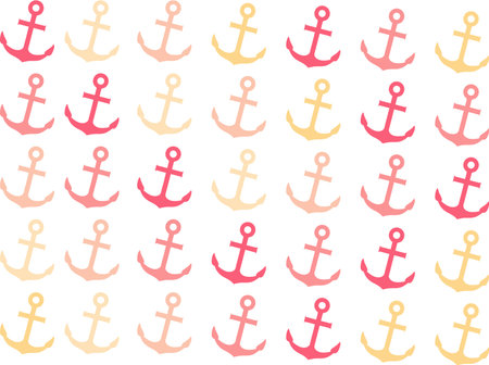 pattern with anchorsの写真素材