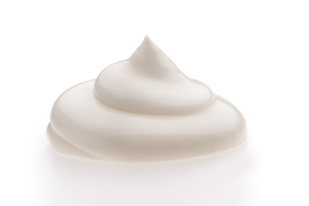 Cream isolated on white backgroundの写真素材