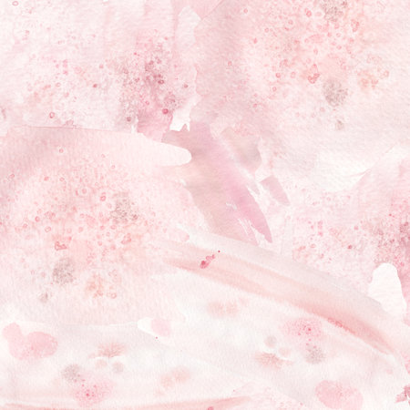 Watercolor delicate pink color Backgrounds illustration, Brush strokes paper, Design elements, Paint splatters, scrapbook paperの写真素材