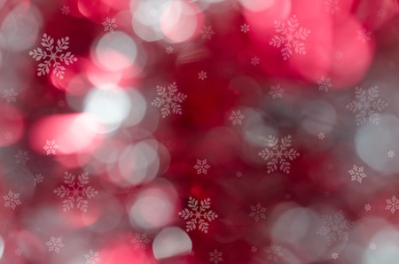 Abstract blurred background with bokeh and stars. Christmas background. Snowflakes.の写真素材