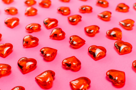 Red heart background, Valentines day. Wedding or valentines day concept.