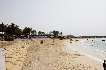A clean shot at the Jumeirah beach area in Dubai, UAEのeditorial素材