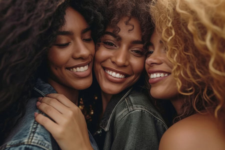 Pretty diverse teenagers hang out teens hanging out young age friends group laughing having fun students high school university leisure time friendship party partying funny youth sitting on couchの素材