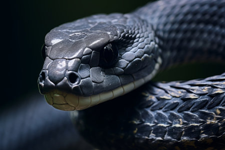 Colorful snake python cobra viper forest hiding waiting for prey rainforest jungle untouched nature predator venomous venom dangerous wildlife poisonous animal skin tail creepy african exotic speciesの素材