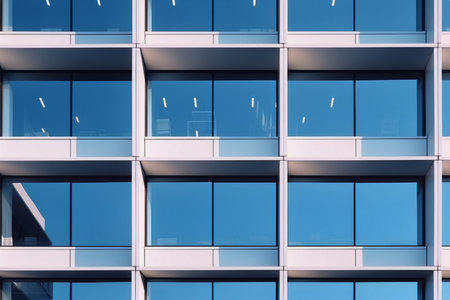 Modern office building business sustainable architecture urban project window design glass city corporate exterior structure facade center commercial futuristic downtown outdoors corporation companyの素材