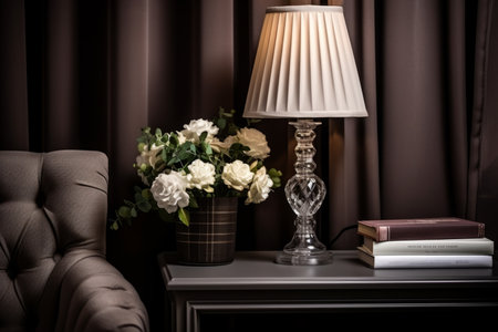 Modern cozy minimalist interior design cute scandinavian apartment flat house indoor decoration living room furniture architecture project visualization comfortable sofa decor fashionable gray spaceの素材