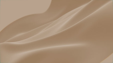 Abstract tenderness beige brown silk background luxury wave cloth satin pastel color fabric. Gold...